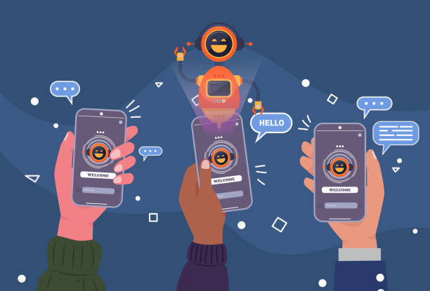 ai chatbot network solutions, seamless data integration. future-ready connectivity. - 營(yíng)銷 幅插畫檔、美工圖案、卡通及圖標(biāo)